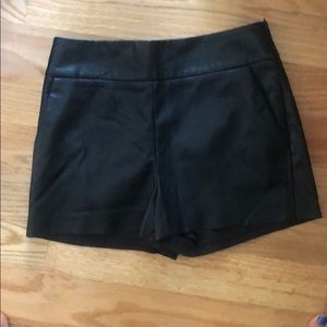 Express faux leather shorts